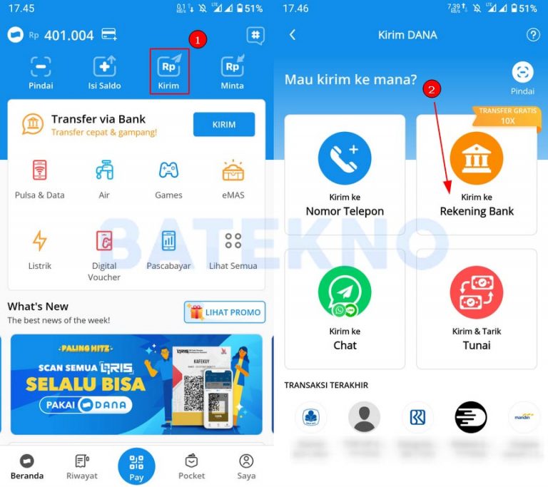 Cara Transfer Saldo DANA Ke Rekening Bank [2021]