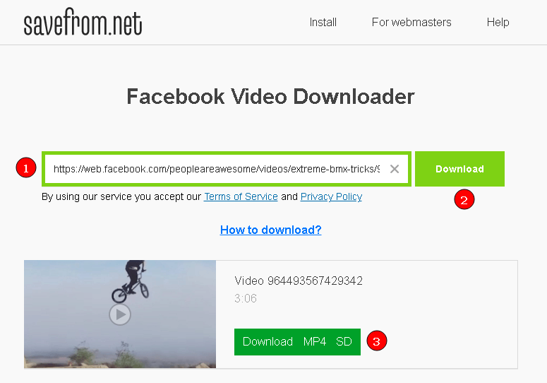 download video facebook dengan savefrom.net