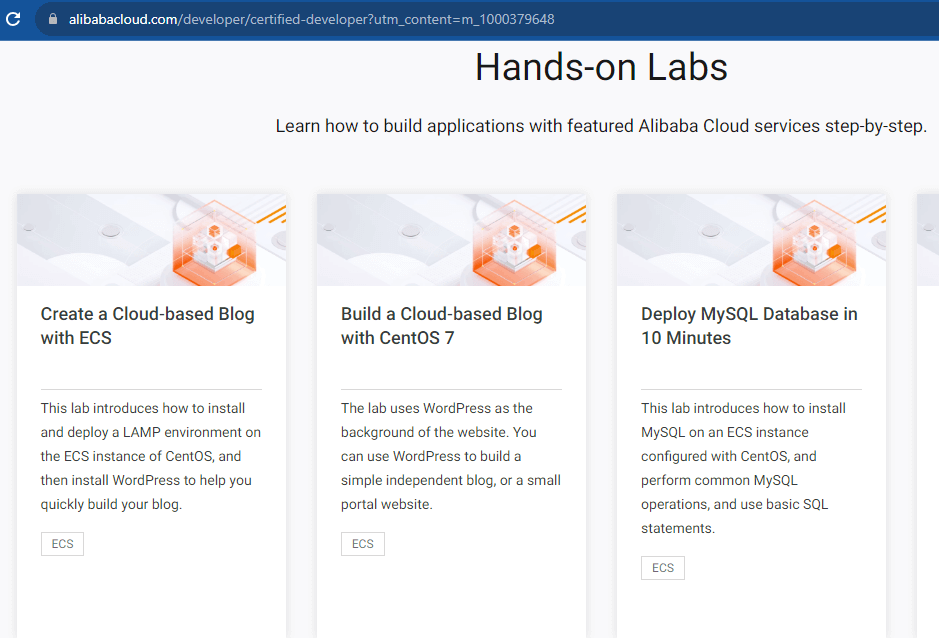 hands-on labs alibaba cloud