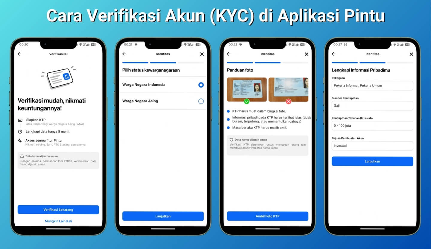 Cara Verifikasi Akun & Identitas (KYC) di Pintu