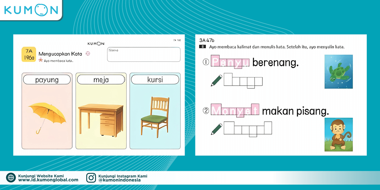 lembar kerja bahasa indonesia kumon